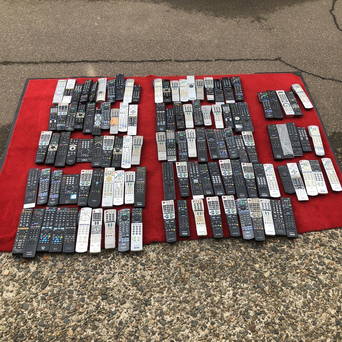 液晶テレビリモコン　まとめて　シャープ　ソニー　日立　東芝　パイオニア　パナソニック　115点