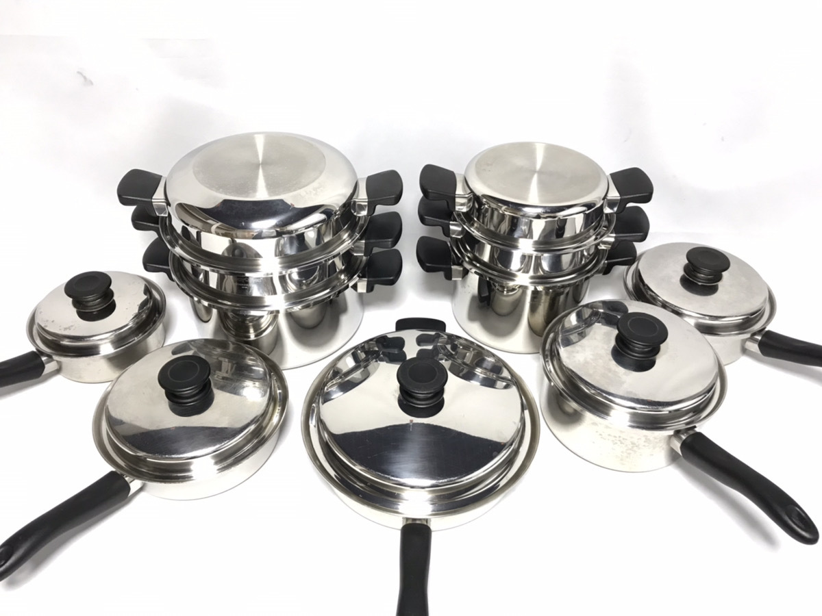 【中古品】アムウェイ Amway クィーンクック ウェア 24ピースセット ☆ 鍋 現行品 7154747 【営業日13時までの決済で当日出荷】