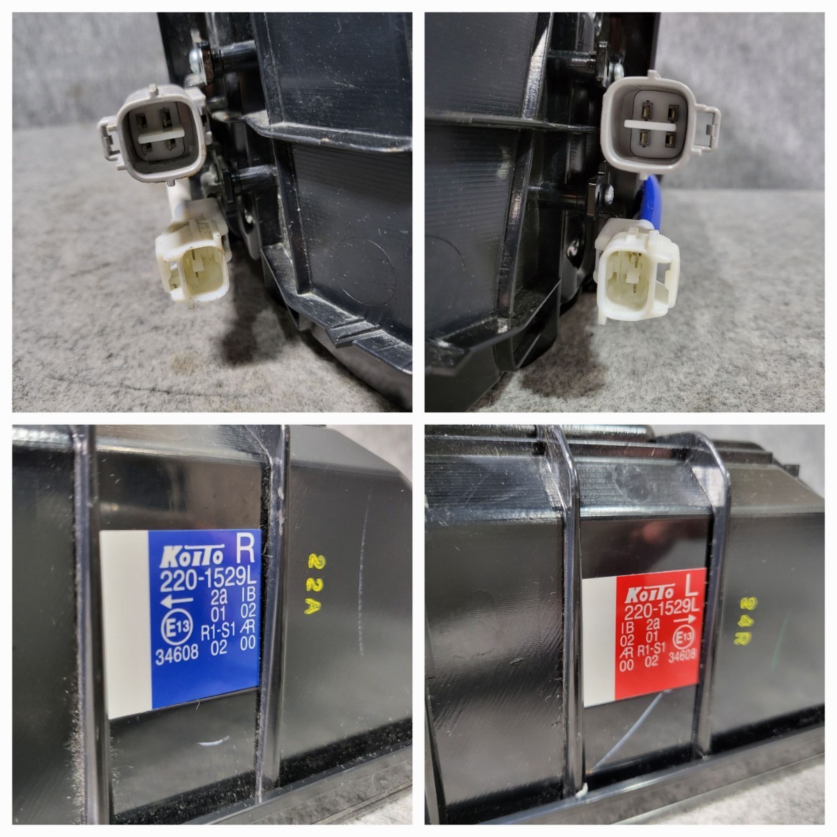 KOITO 小糸 3連 トラック LEDテールランプ左右セット、いすゞ新車外し