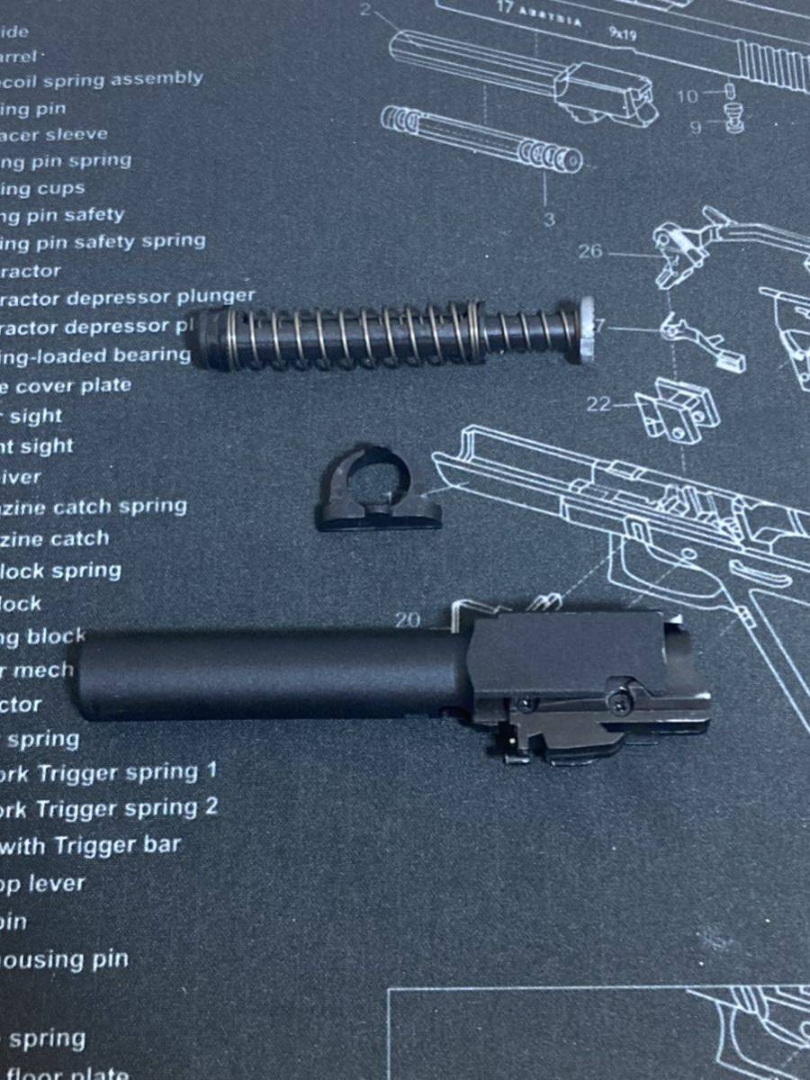 umarex glock グロック g45 g19 チャンバー アウターバレル リコイルスプリング 純正 リコイルバッファー 東京マルイ ガスブローバック