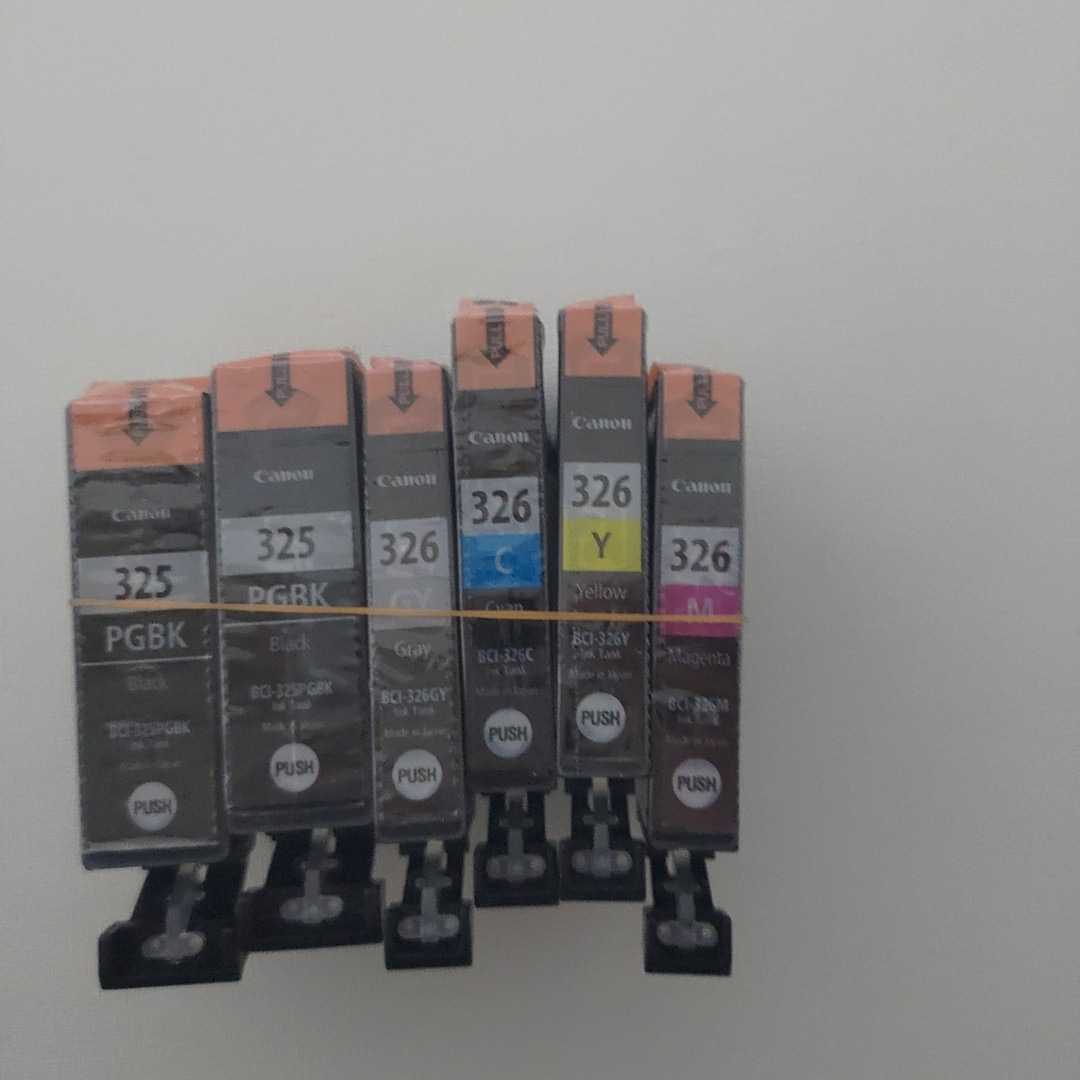 ★即決★　キャノン　純正インク　 BCI-325PGBK　BCI-326Y　BCI-326GY　BCI-326C　BCI-326M　5色　CANON　プリンター