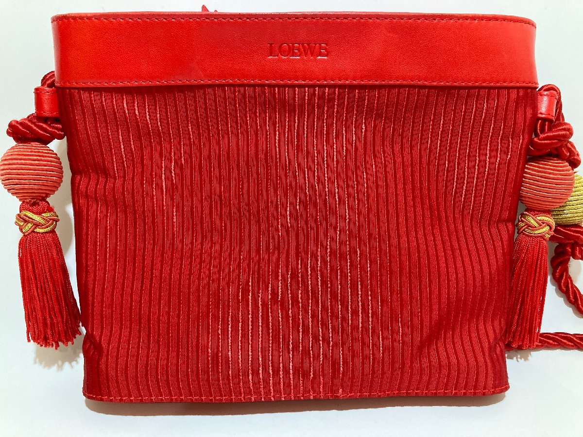 16ms040305】LOEWE ロエベ フラメンコ ショルダーバッグ タッセル 