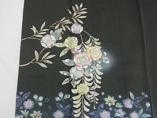 着物屋ほのか□訪問着 辻が花 手描き 暈し染め 逸品 ck1158 暈し染め