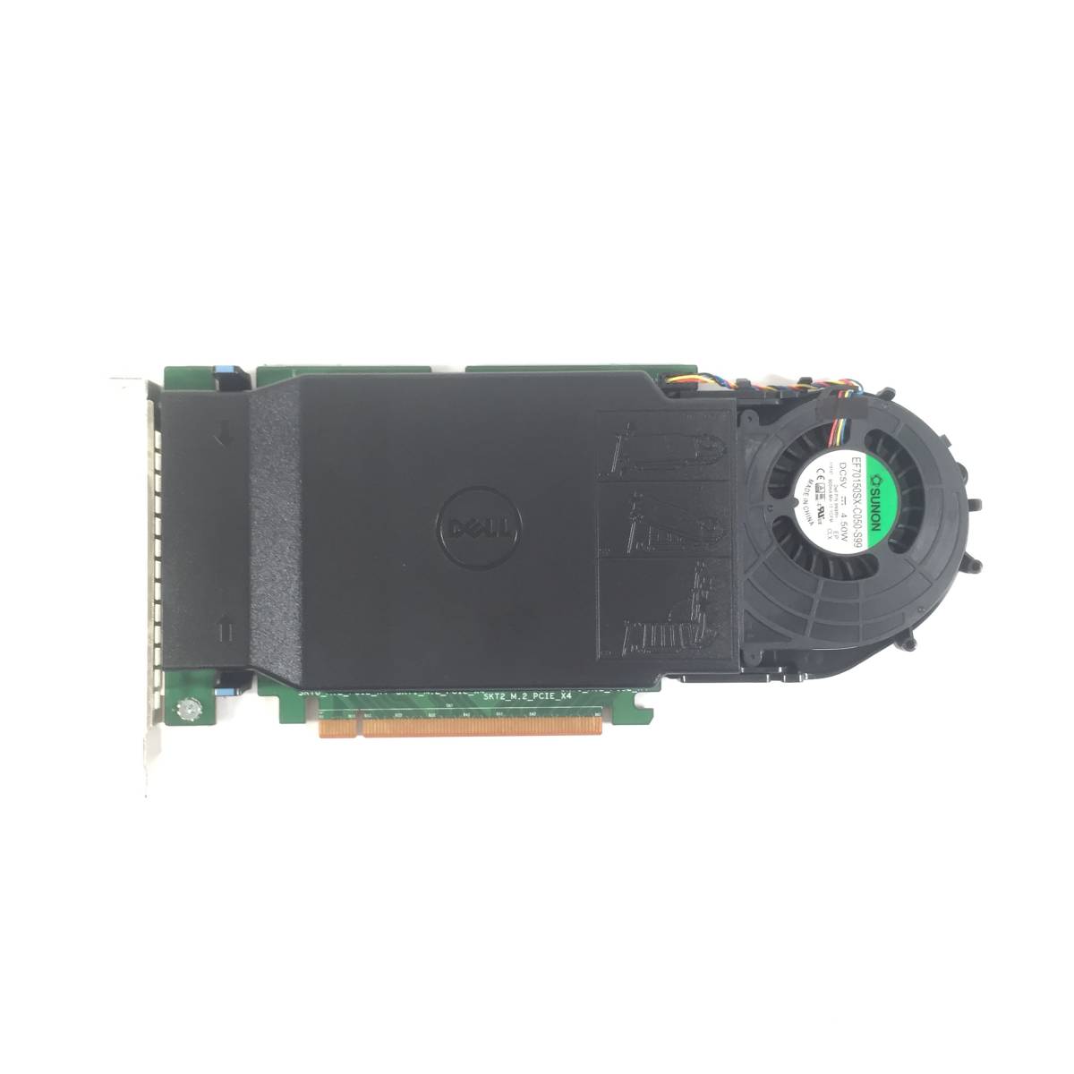K5050971 Dell DPWC400 SKT2_M.2_PCIE_X4 Quad M.2 カード 1点(NVMe 512GB SSD付き)【中古動作品】