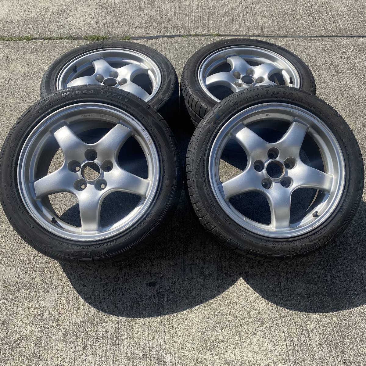17in RX-7純正 希少 RX-7 17インチ 純正 8JJ PCD114 bbs」の落札相場・