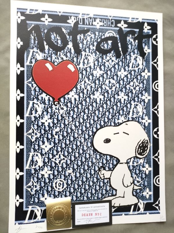 DEATH NYC スヌーピー LOUISVUITTONポスター death nyc 世界限定100枚
