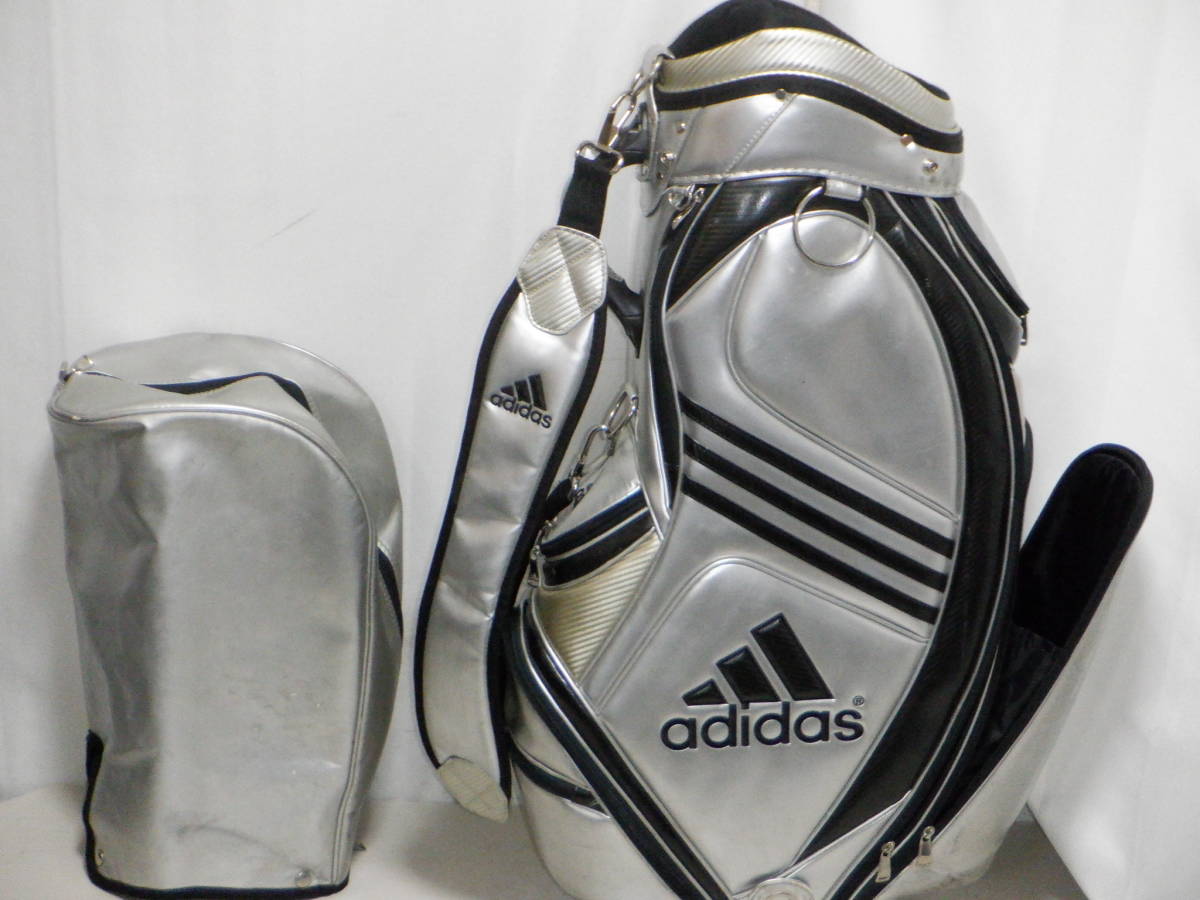 adidas アディダス 9.0型★中古★スタッフ(SILVERxBK)