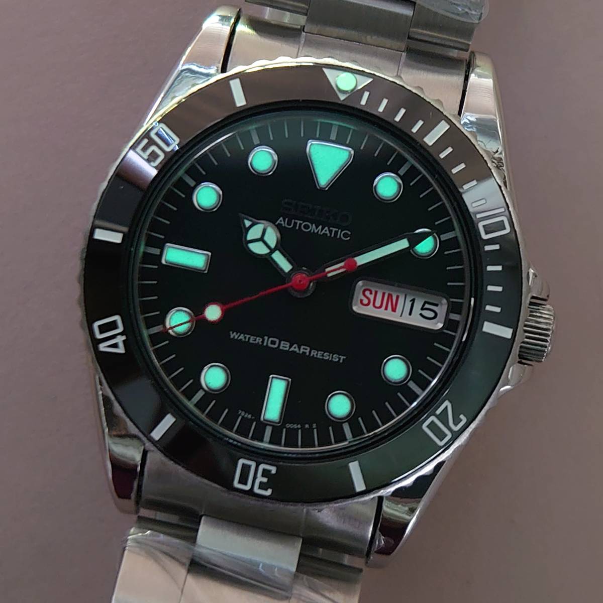 【OH済】セイコー 7s26-0050 ペプシベゼル ☆SEIKO/7S26-0050/仕上げ済み/セラミックベゼル/ベンツ針/赤秒針