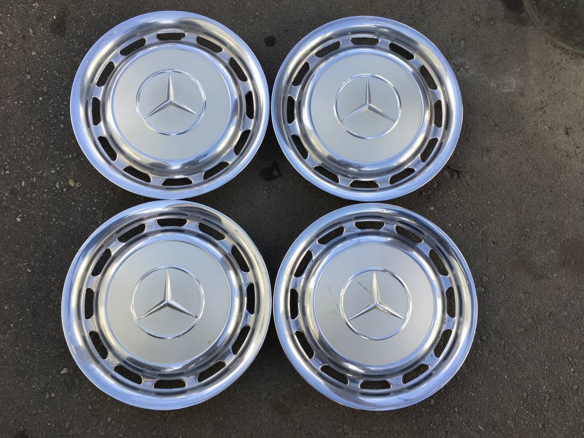 メルセデス・ベンツ 14インチホイールキャップ 中古品 4枚セット W113 W115 W123等 北海道 札幌