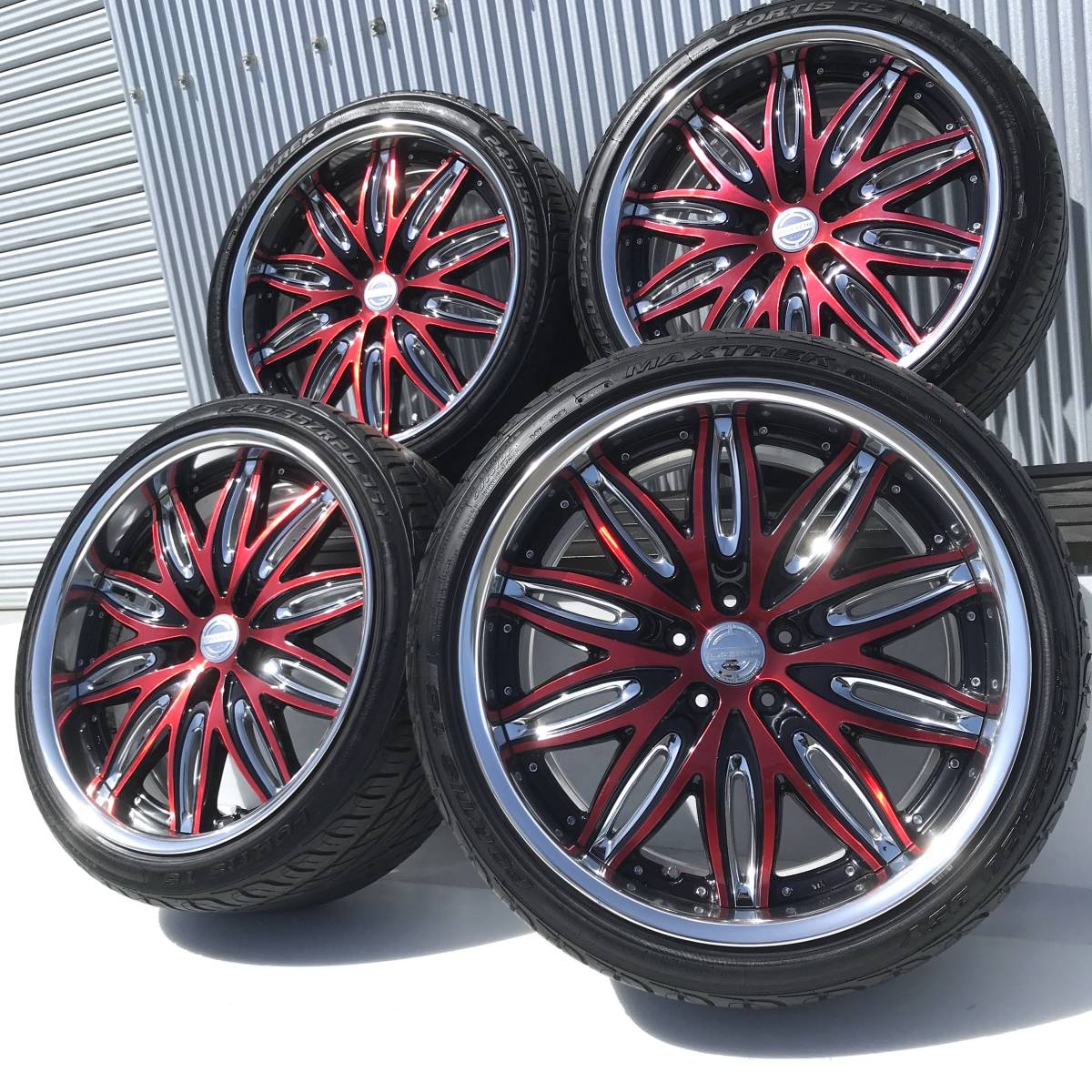 深リム,美品,バリ山 8.5j/9.5j WORK アルファード ヴェルファイア