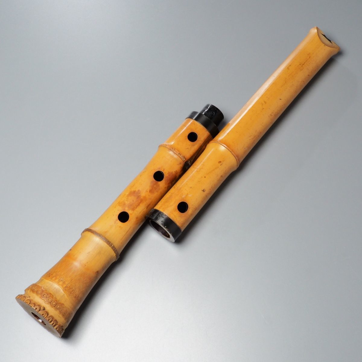 尺八 飛鳥 有謹製 木管楽器 和楽器 全長55cm Yahoo!オークション - 尺