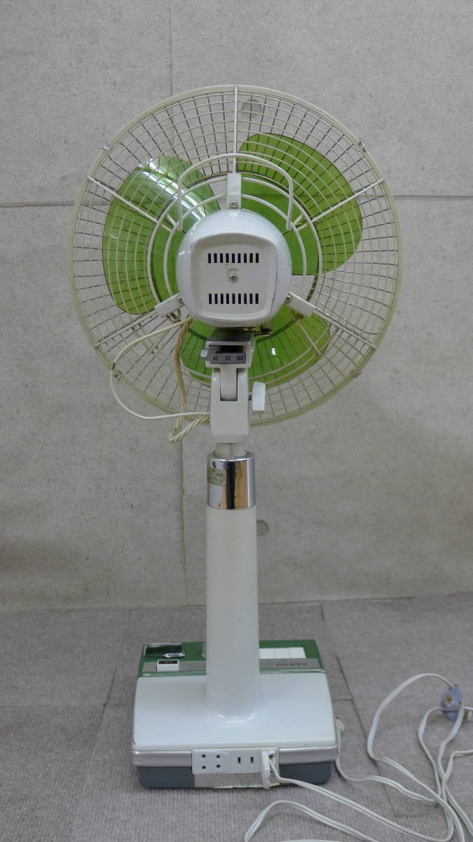 ee093○昭和レトロ サンヨー 扇風機 ダイナミックワイド 3枚羽 動作OK