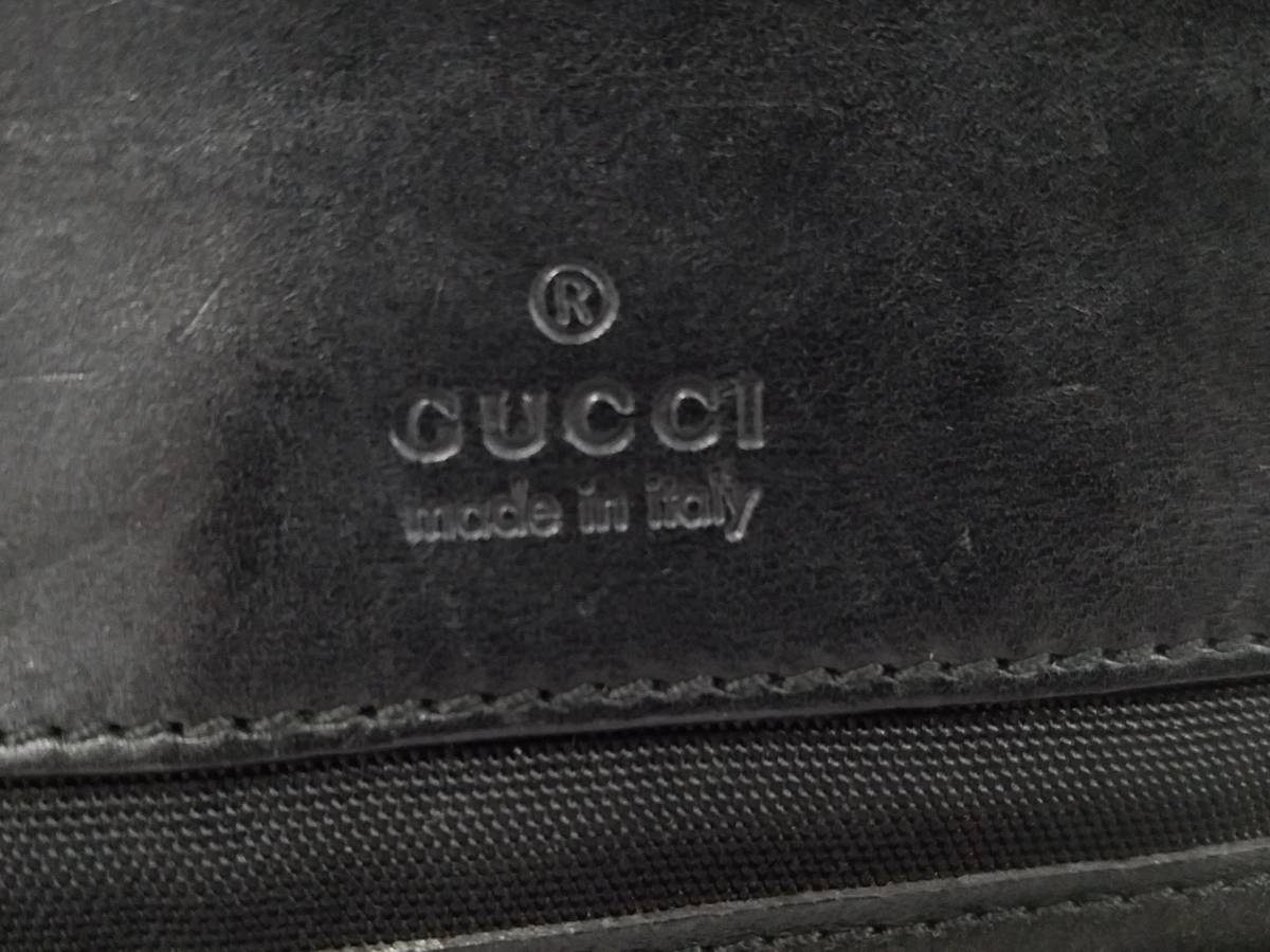 GUCCI グッチ 本革×キャンバス ショルダーバッグ/28562 002122/保存袋 