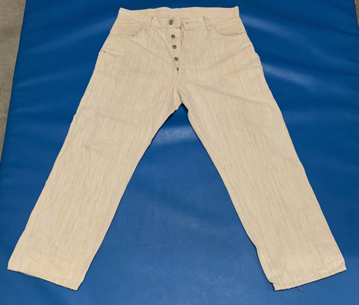 ☆ EVISU エヴィスゴルフパンツ W36x35 ホワイトブラウン ☆ ゴルフの