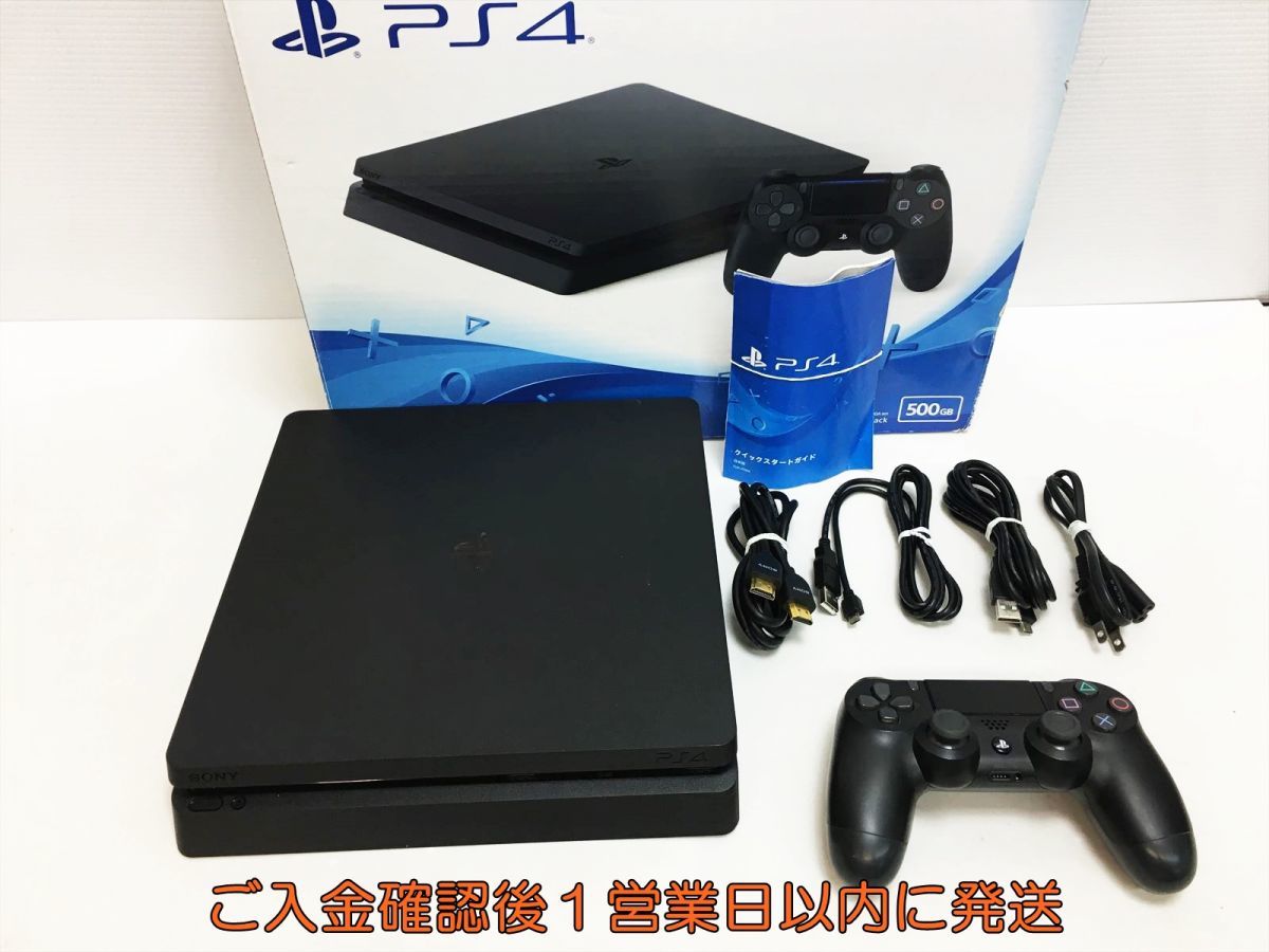 【1円】PS4 本体/コントローラー セット CUH-2100A ブラック 500GB ゲーム機本体 SONY 初期化/動作確認済み M03-007ym/G4