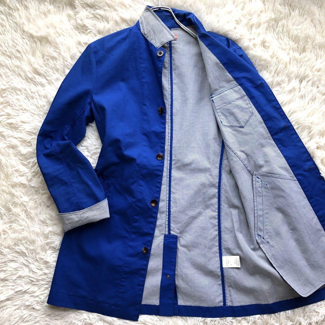 新品 ジーステージ 撥水 ストレッチ ステンカラー コート 48(L) 橙