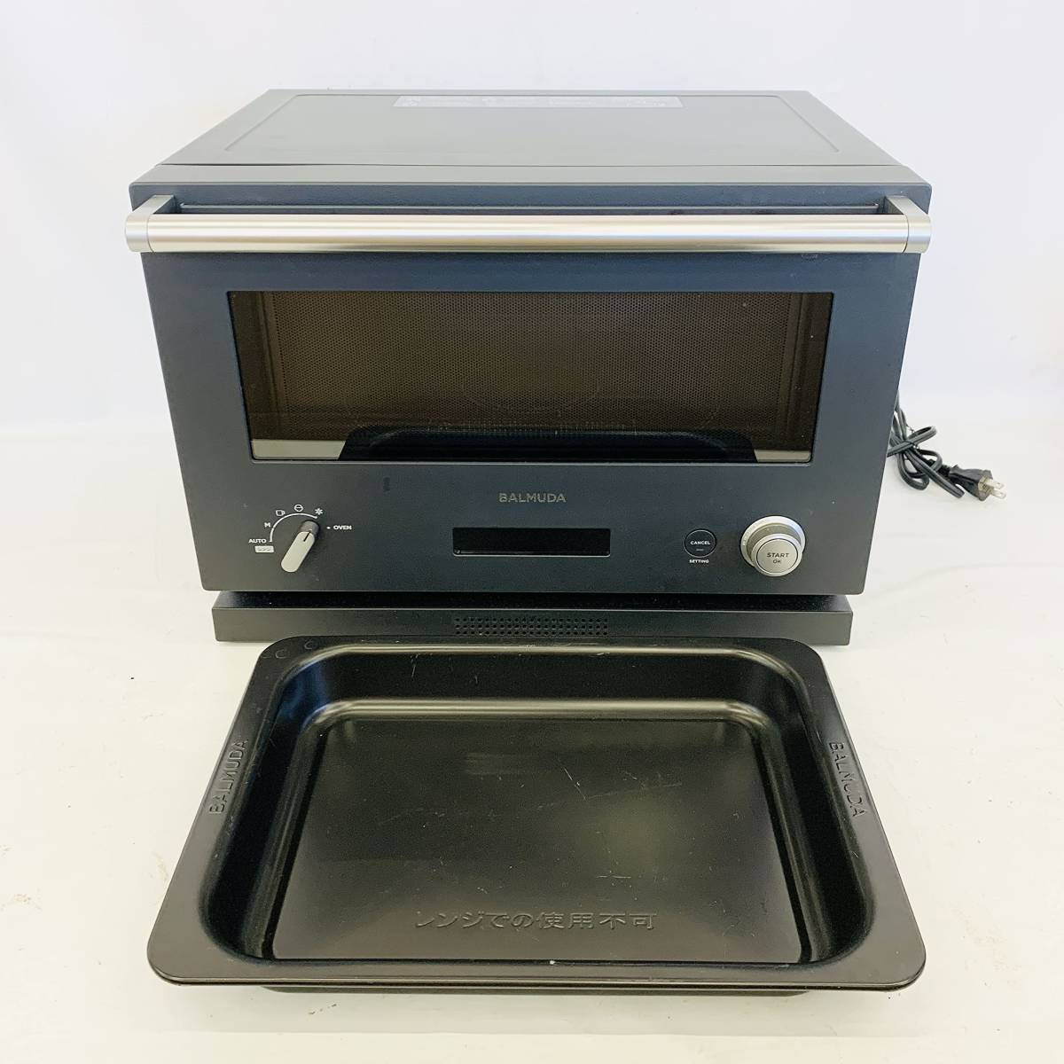 【1円スタート 中古 動作品】バルミューダ オーブンレンジ K04A ブラック K04A-BK