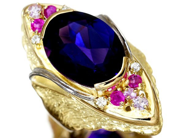 1円～【ジュエリー極】妖艶ピンキッシュレッドカラー！天然ルベライト2.71ct＆ダイヤモンド0.08ct 高級K18WGヘッド t1277ii【送料無料】