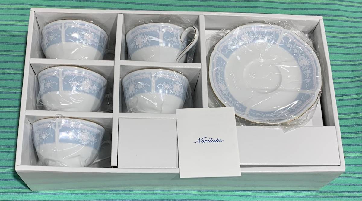 キッチン・食器 Noritake ノリタケ スミレ柄 大皿1枚 ケーキ皿6枚セット