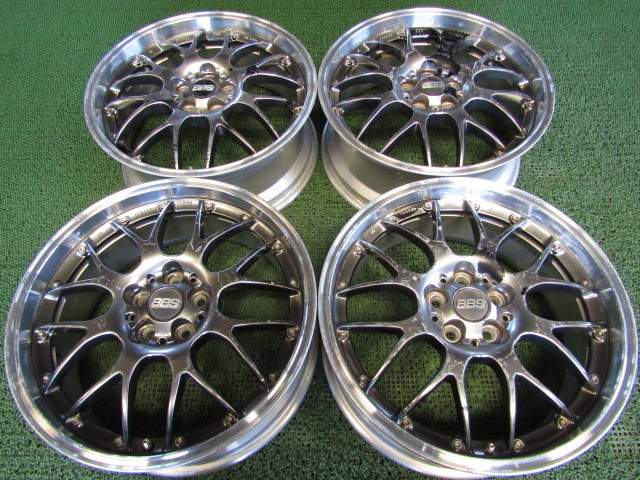E3303 BBS RS-GT RS907(3本) RS907A(1本) 鍛造2P 18インチ 7.5J+48 100 