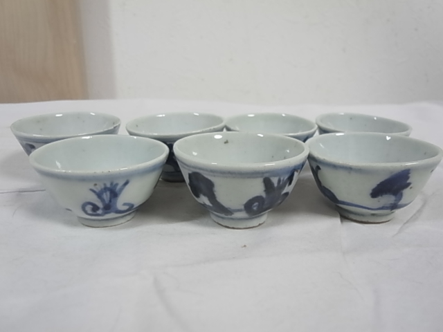 茶器 茶道具 在銘 初代 時代物 -ぐい呑み(染付)の中古品・新品 2026年