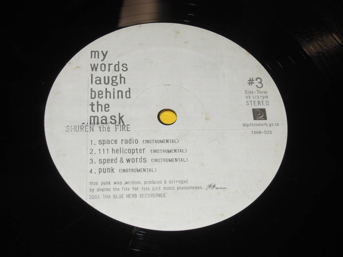 MY WORDS LAUGH BEHIND MASK SHUREN レコード 【公式通販】