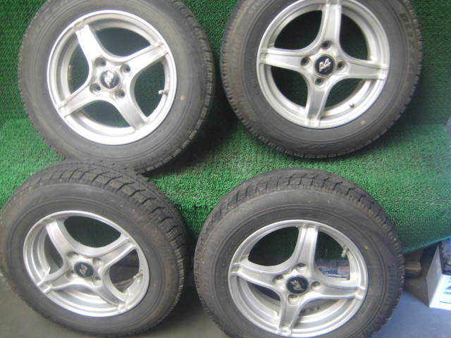 13×4.5J +43　A4　4本スポーク　145/80R13　スタッドレスタイヤ　4本