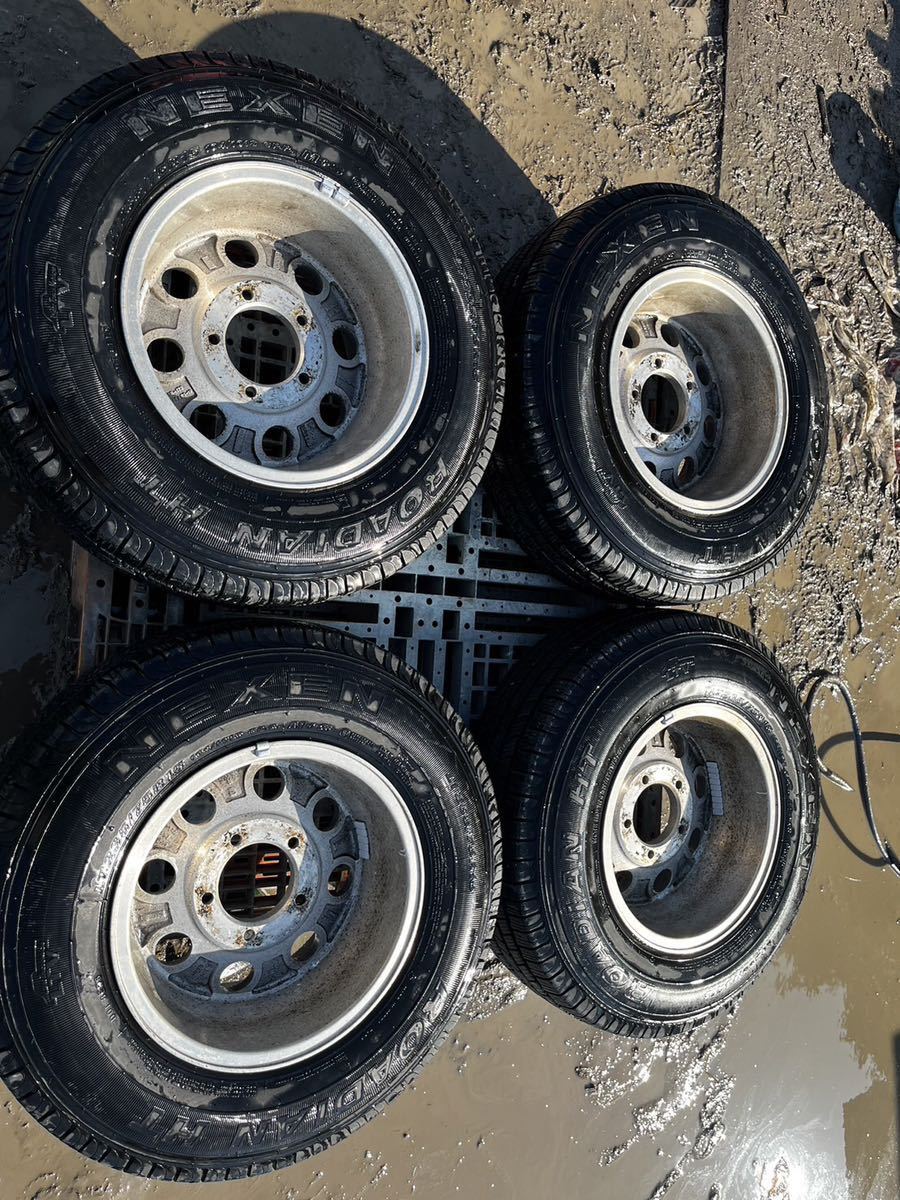 235/75/15アルミタイアつき - 235／75R15 新品 夏 ホイールセットの