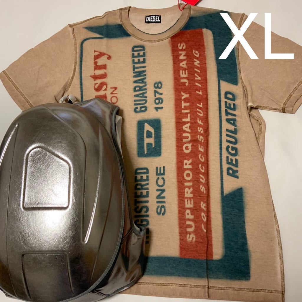 洗練されたデザインDIESEL　T-JUST-G13　Tシャツ　XL　新モデル　#DIESELMAKO ラスト1点　A09272 0AMDA
