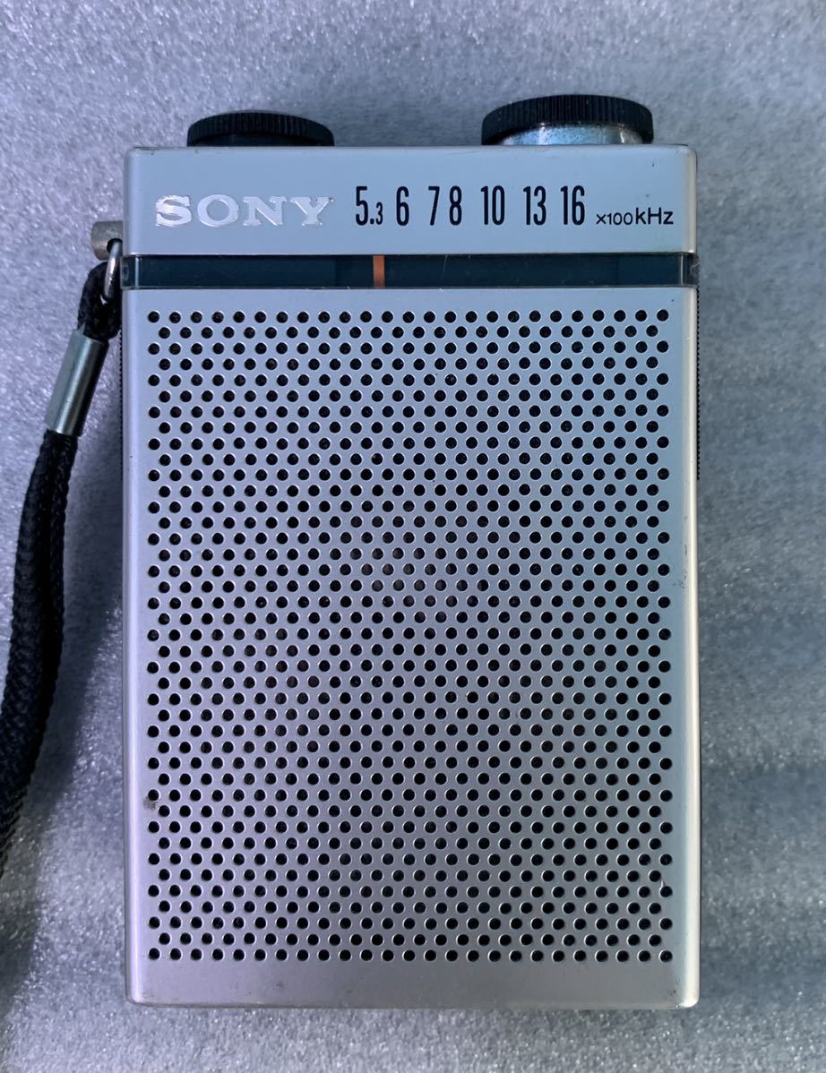 【HS10200】SONY ポケットラジオ TR-3460 トランジスタラジオ ソニー 昭和レトロ 当時物 中古品