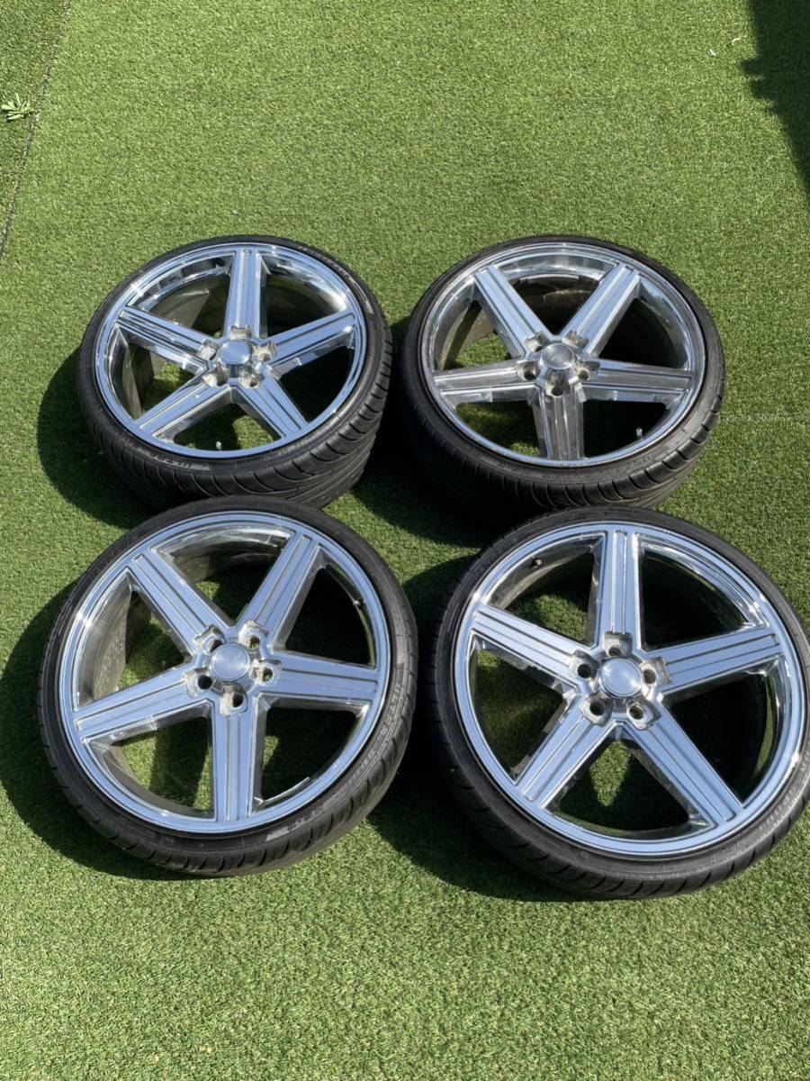 メッキアイロック22インチ　エルカミーノキャバレロマリブモンテ　シボレー　120.65 9j