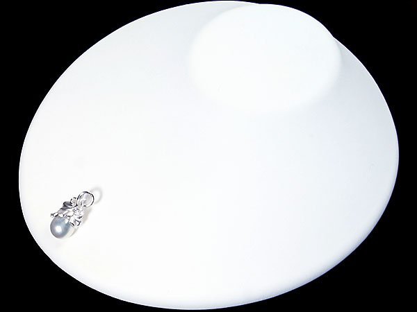 1円～【ジュエリー極】お洒落な植物デザイン！良質南洋白蝶真珠11.7mm