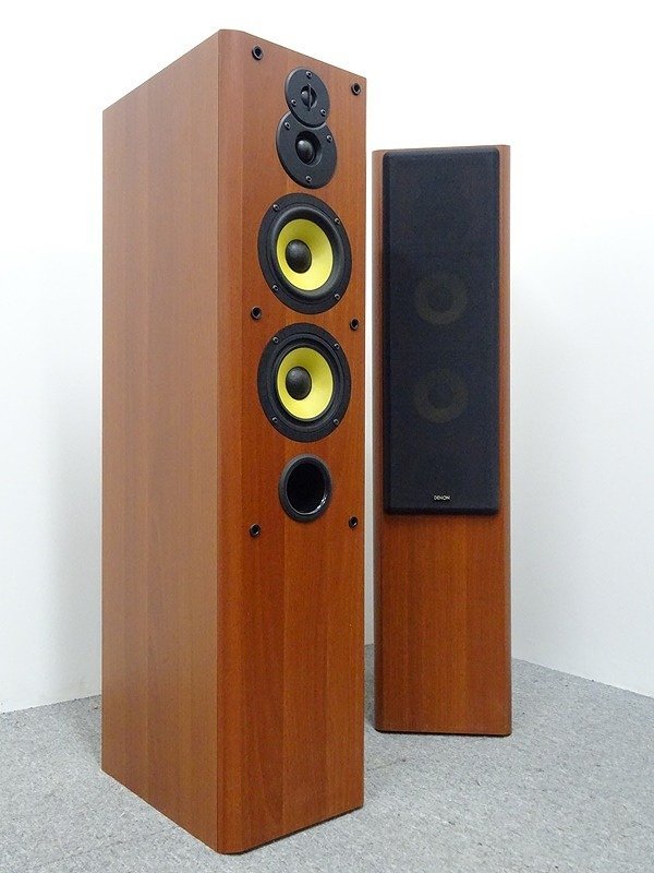 DENON - スピーカー ペア SC-T555SA(M) トールボーイ 木目 「sc-t555sa