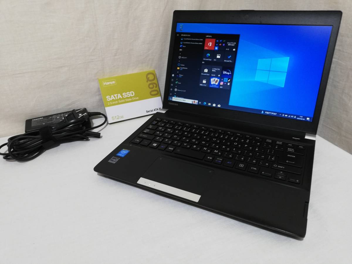 13.3 モバイルノート dynabook R734/M / core i5 / 512GB新品SSD / RAM
