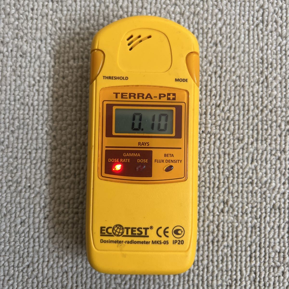 ECOTEST 家庭用 線量計・放射線測定器 TERRA-P+ MKS-05 本体のみ 現状品