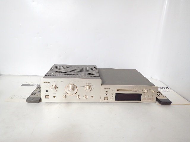 TEAC ティアック プリメインアンプ A-H500 + MDデッキ MD-H500