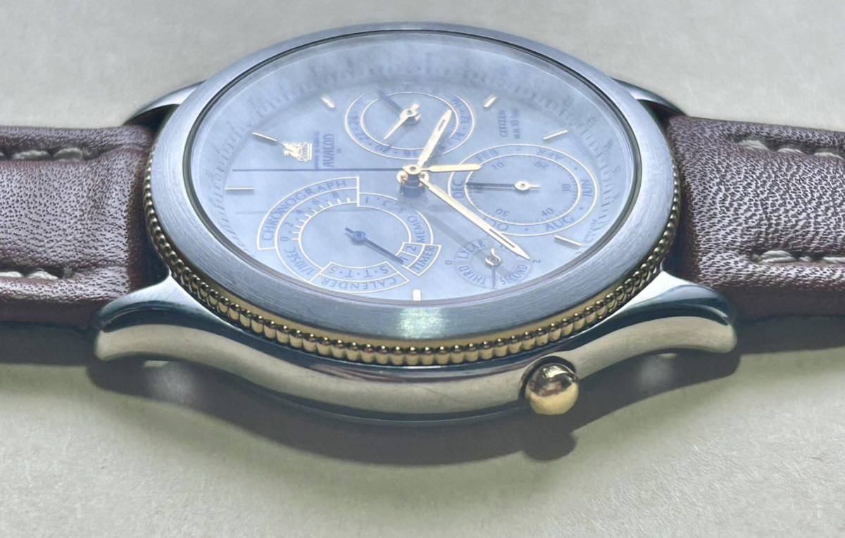 CITIZEN AVALON シチズン アバロンGN-4W-S SSG クロノグラフ 腕時計 