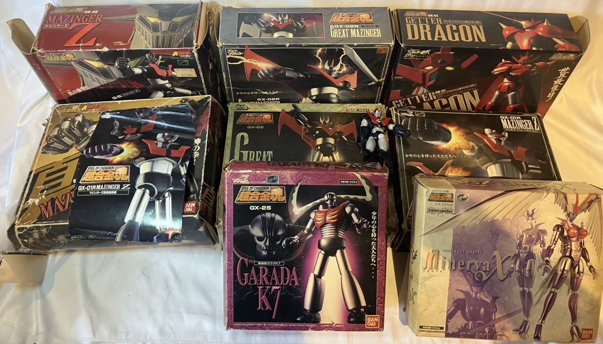 B/ 超合金マジンガーZプラモまとめ / バンダイ /GX-01R / GX-51/ GX-02 / GX-02R/ GX-49 / GX-45/ GX-25/ GX-09MA/ 欠品あり