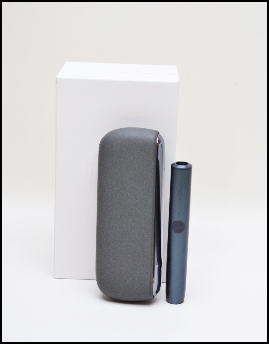 美品 IQOS ILUMA ぺプルグレー 充電器付き C1402 M0001 S82A45 USBケーブル アイコス イルマ キット