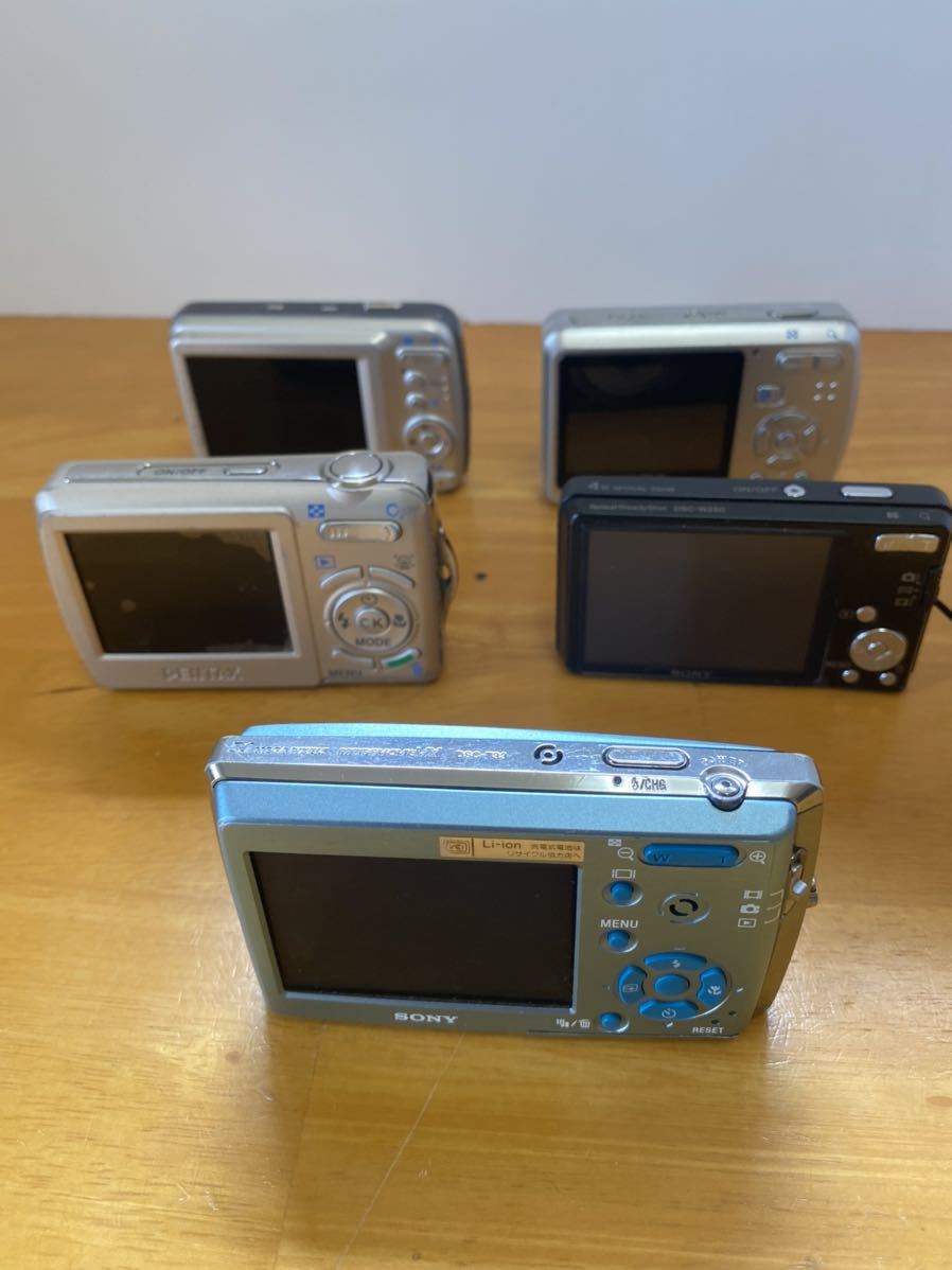 デジカメ 5台 ジャンク まとめ売り SONY ペンタックス等 cyber-shot