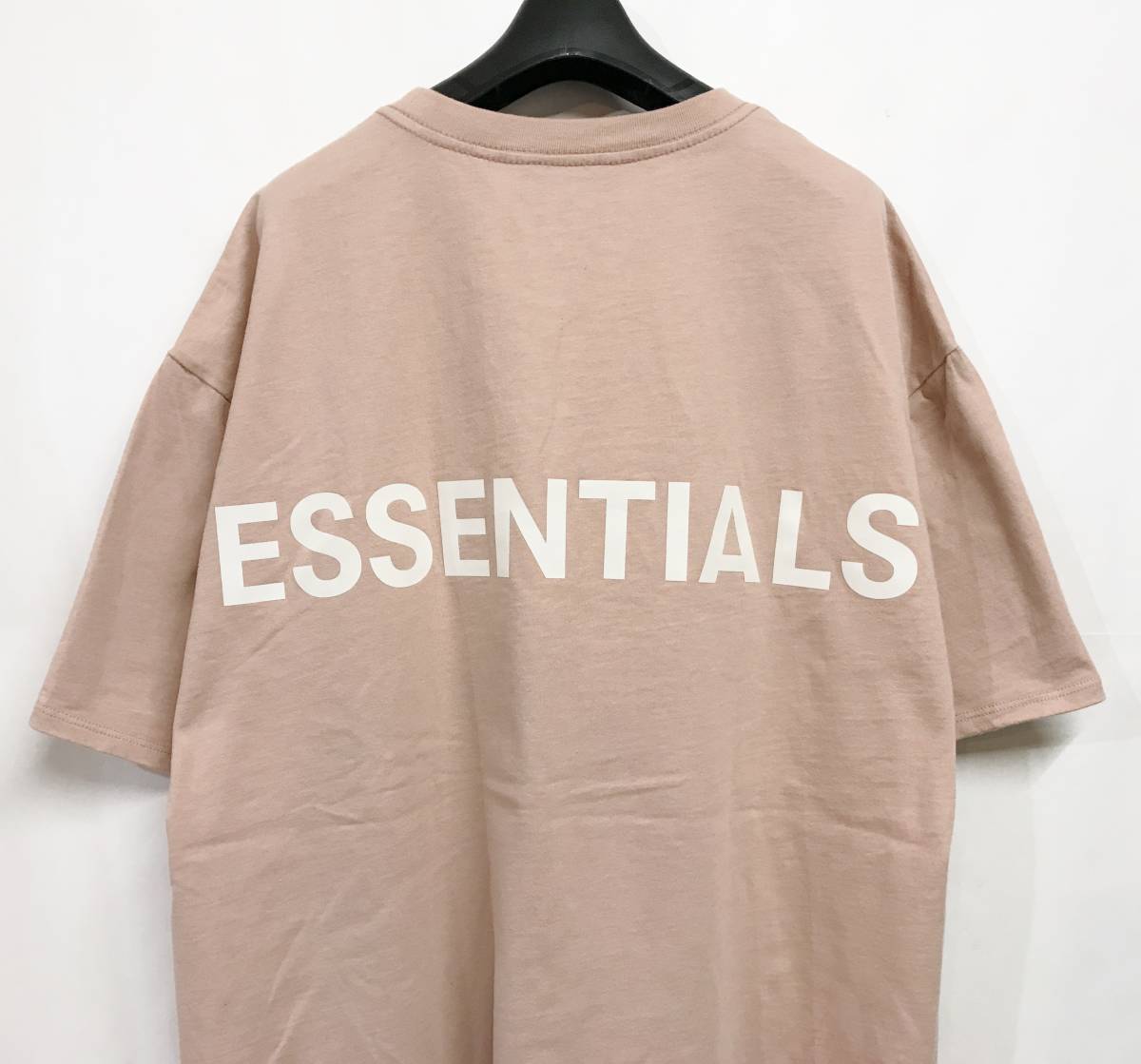 FOG ESSENTIALS エッセンシャルズ バックロゴプリントTシャツ ピンク L 半袖 Tee フィアオブゴッド