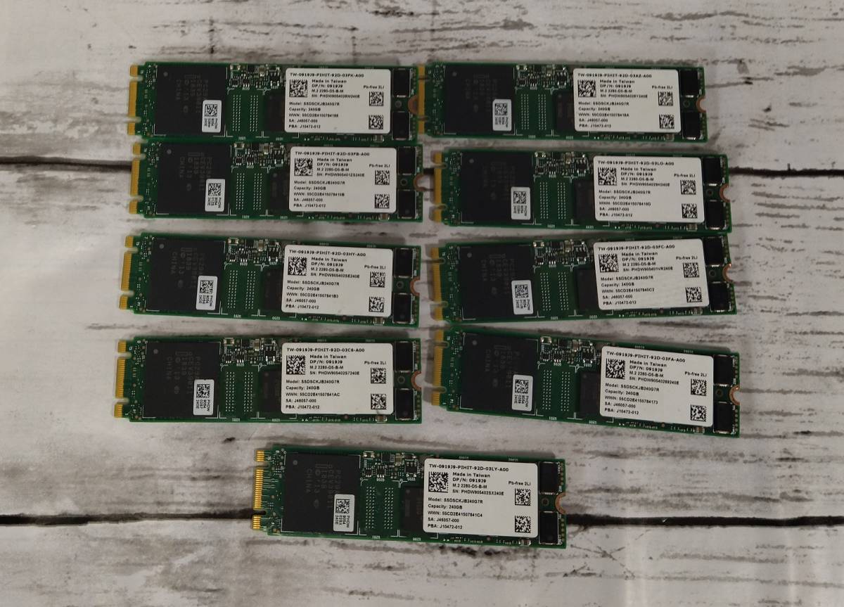 SSD 240GB x 10枚 SSD 240GB 9枚まとめ売り SSD 240GB SATA S4510 intel Guide