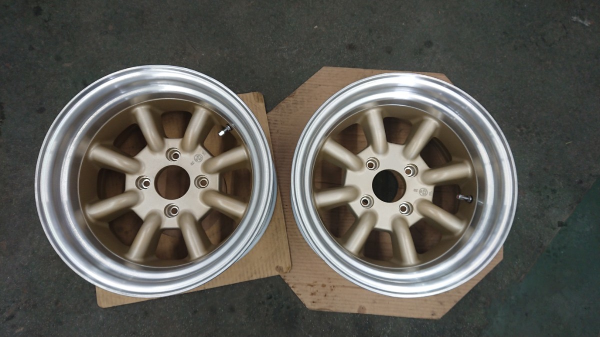 ワタナベタイプR 15インチ 8.5j -6 4H 114.3 ハブ径約70mm 美品 ワタナベホイール Type R watanabe DR30 R31 ジャパン ハコスカ 130z 