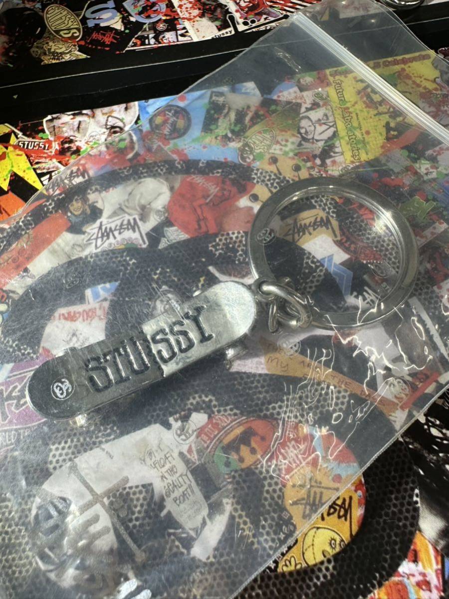 STUSSY SK8デッキ キーホルダー デッドストック 1990未開封ミント
