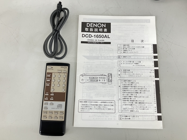 DENON DCD-1650AL CDプレーヤー デッキ リモコン付き 音響機器 中古