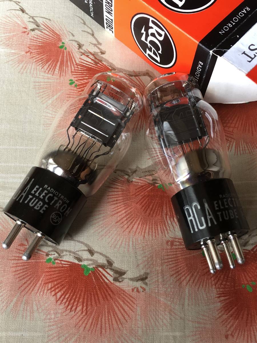 RCA 45 箱入り 美品ペア 真空管 RCA 0 @25371｜中古オーディオ 2本ペア