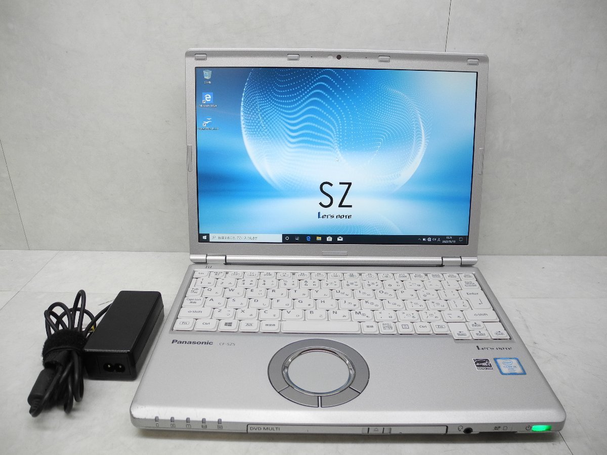 ☆第6世代.高解像度1920×1200☆累積12150☆CF-SZ5PDQVS☆Core i5 2.40GHz/8GB/SSD256GB/Sマルチ/無線/カメラ/Office/Win10 DtoD領域/1円☆