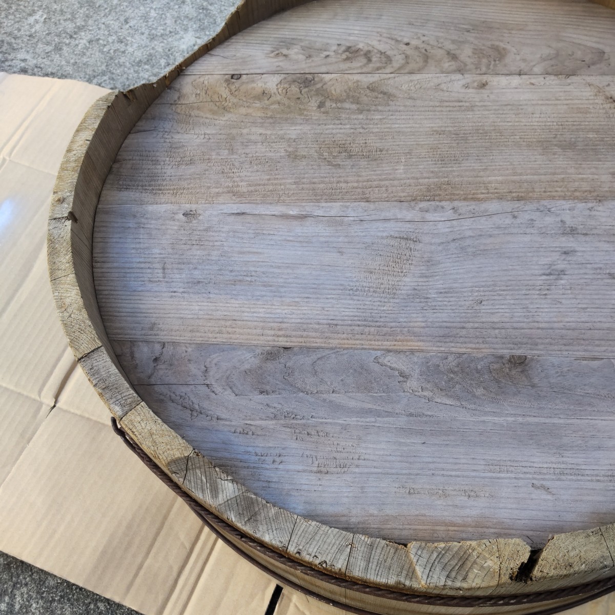 酒樽 木樽 木桶 木製品 レア 希少 メダカ 金魚 ガーデニング 店舗 什器