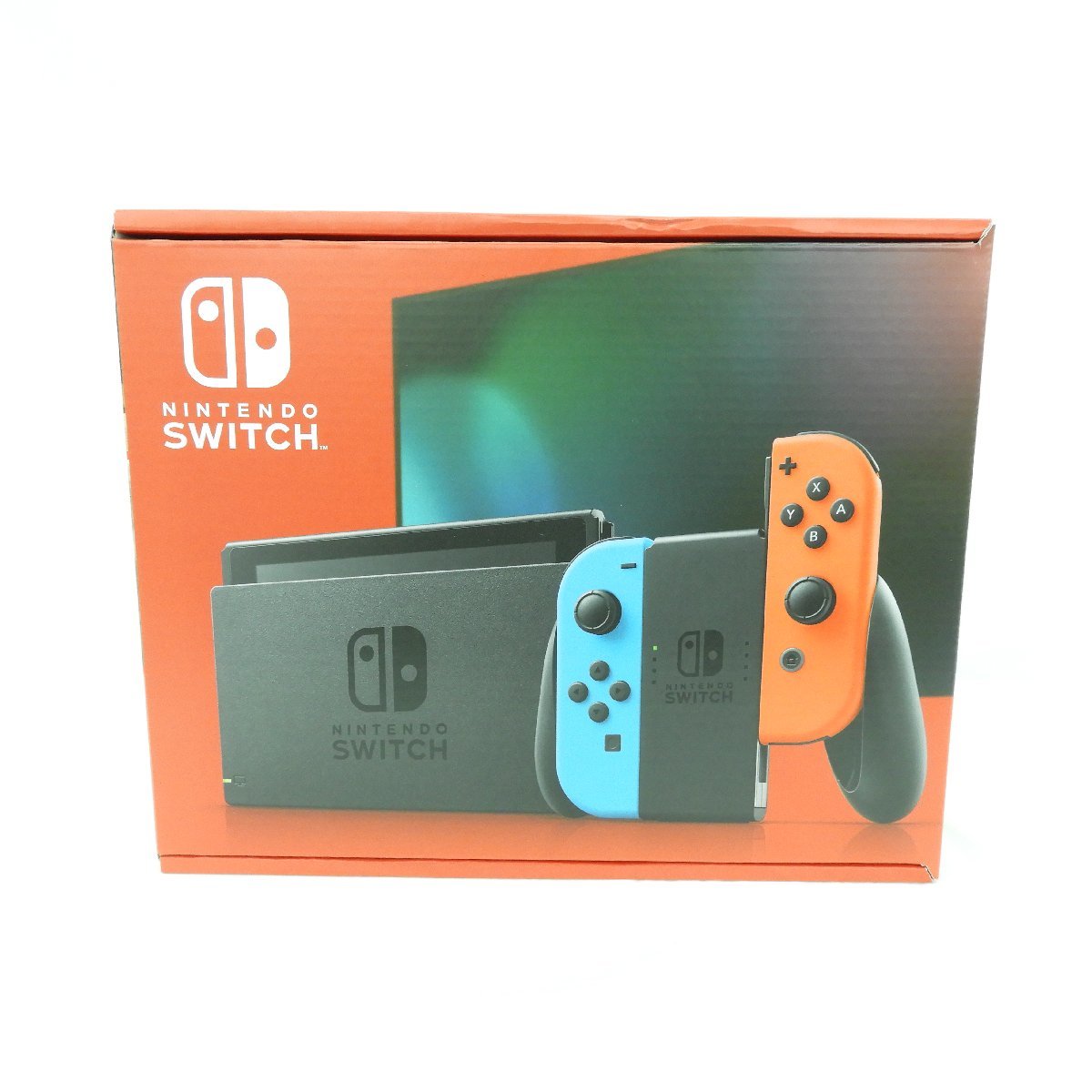 【未使用品】ニンテンドースイッチ ネオンブルー/レッド HAD-S-KABAH 2022年新パッケージ版 ※保証開始済/箱ダメージ有 11285465 0527