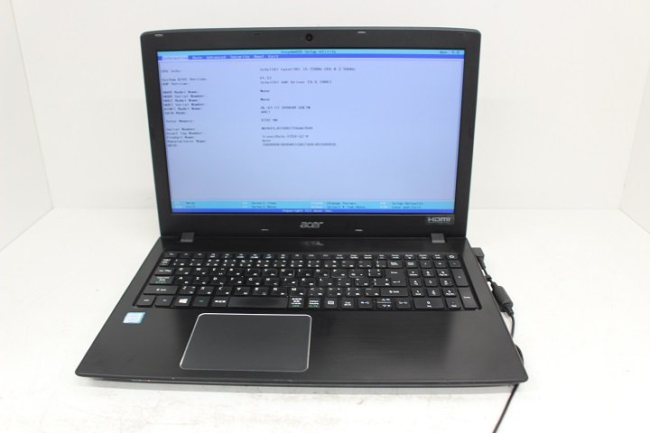 現状 TravelMate P259 第7世代 Core i5 7200U/8GB/15.6インチ/Wi-Fi